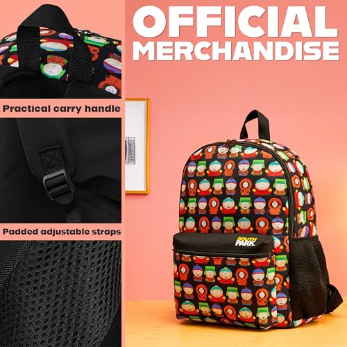 South Park Backpack Men Teens Work Gym Bag Stan Kenny Eric Rucksack Bookbag (AOP - Image 4