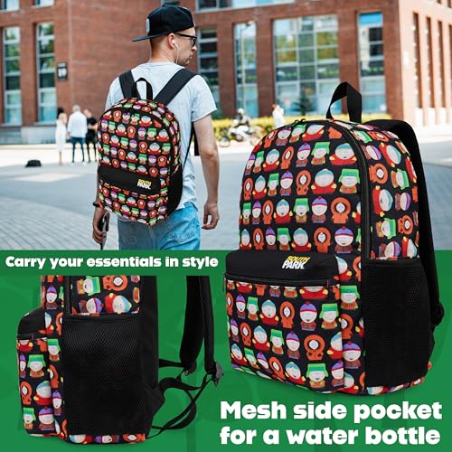 South Park Backpack Men Teens Work Gym Bag Stan Kenny Eric Rucksack Bookbag (AOP - Image 3