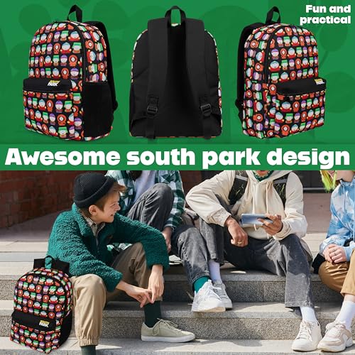 South Park Backpack Men Teens Work Gym Bag Stan Kenny Eric Rucksack Bookbag (AOP - Image 2