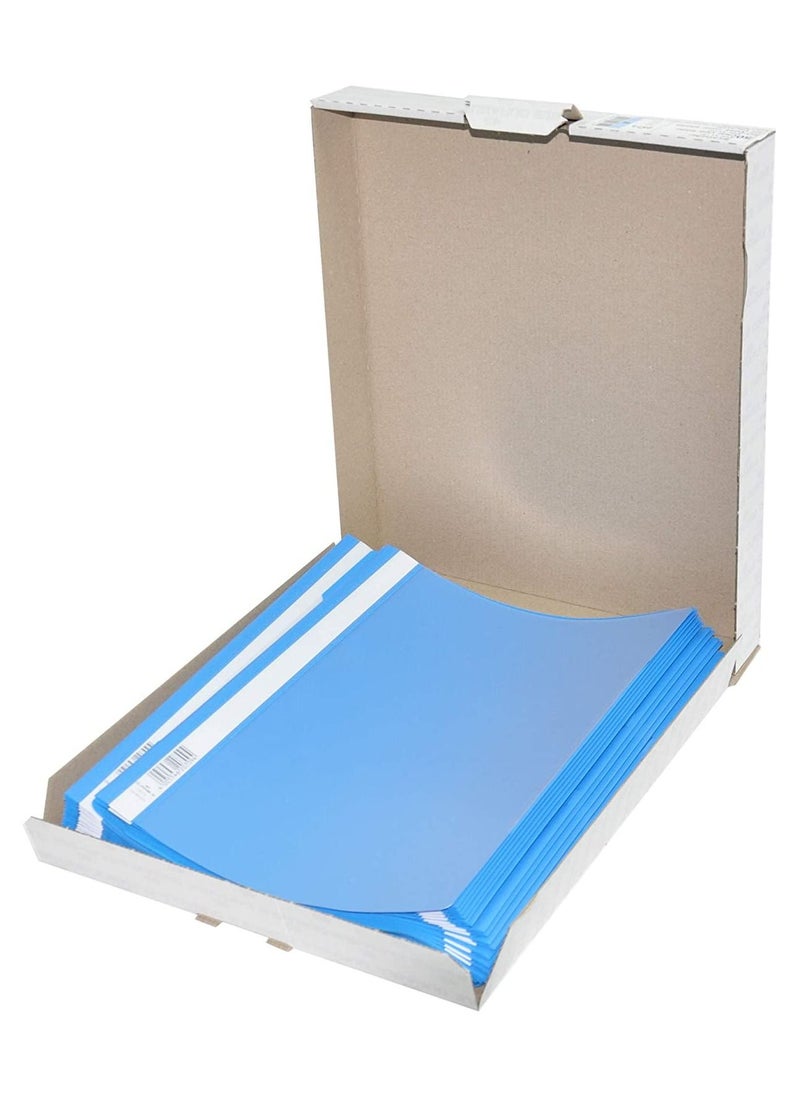 FIS - 50-Piece Durable A4 Project File Blue Colour - DUPG2573-06 - Image 1