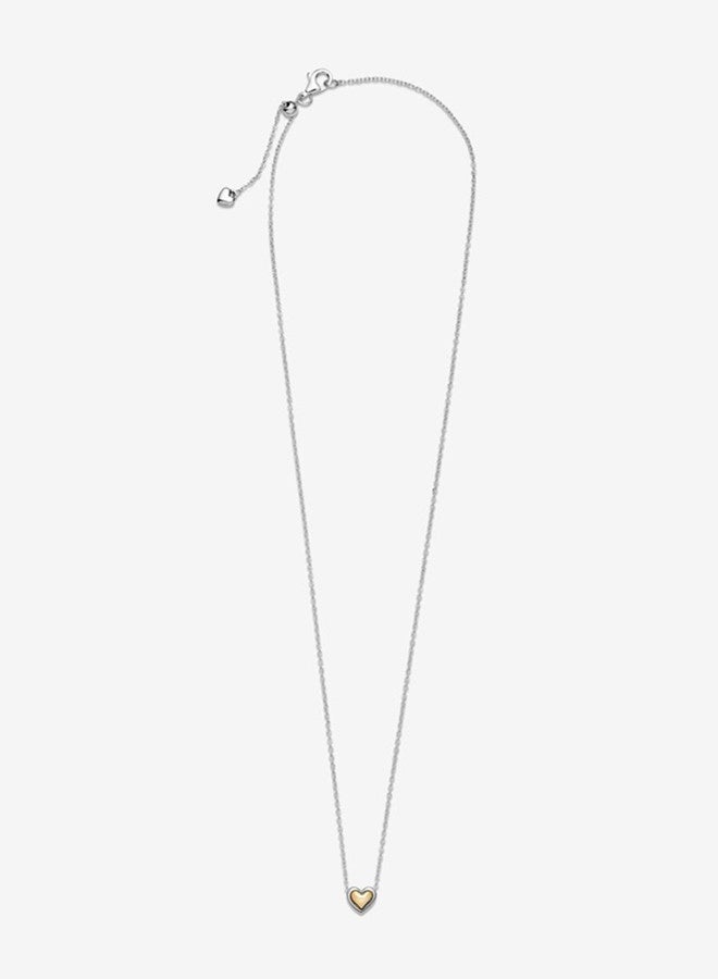 Chomel Women's Heart shaped Pendant Classic Fashion 925 Silver Alloy Necklace 399399C00-45 - Image 3