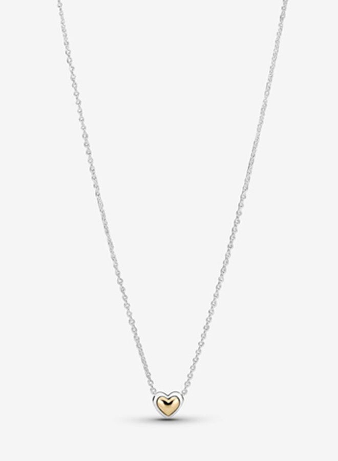 Chomel Women's Heart shaped Pendant Classic Fashion 925 Silver Alloy Necklace 399399C00-45 - Image 1