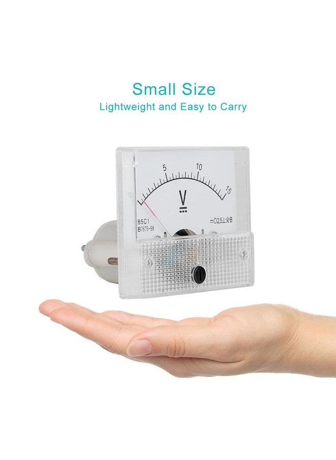 Thoraya DC 0-15V DC Analog 85C1 Current Voltmeter Voltage 2.5 Accuracy Voltage Analog Voltmeter Panel  - Image 5