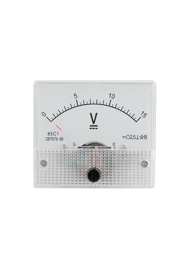 Thoraya DC 0-15V DC Analog 85C1 Current Voltmeter Voltage 2.5 Accuracy Voltage Analog Voltmeter Panel  - Image 1