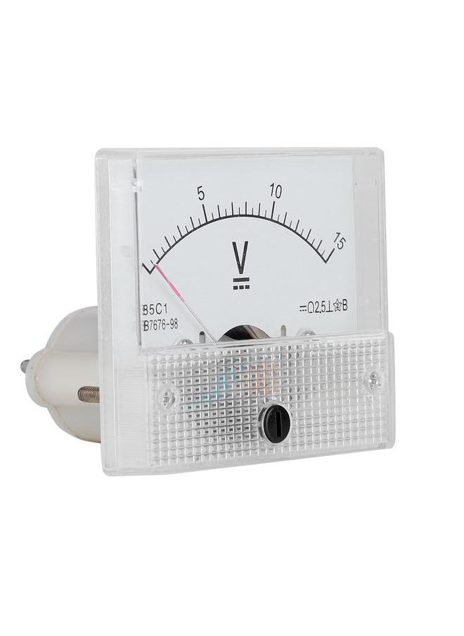 Thoraya DC 0-15V DC Analog 85C1 Current Voltmeter Voltage 2.5 Accuracy Voltage Analog Voltmeter Panel  - Image 3