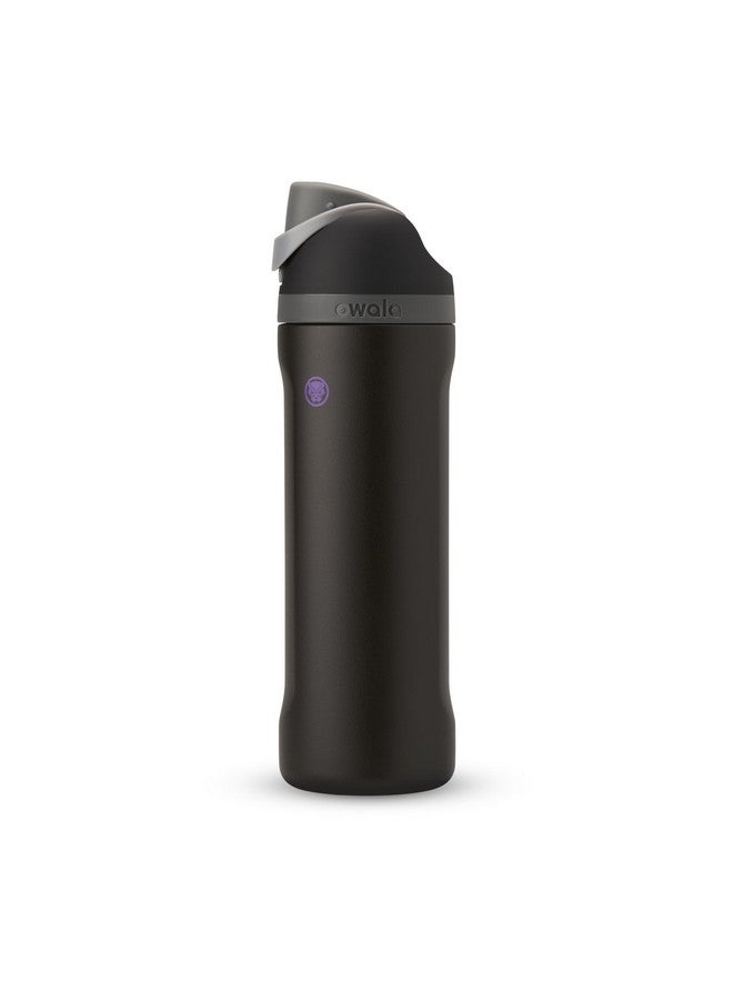 Owala Owala Marvel FreeSip Insulated Stainless Steel Water Bottle with Straw for Sports and Travel, BPA-Free Sports Water Bottle, 24 oz, Black Panther  - Image 1