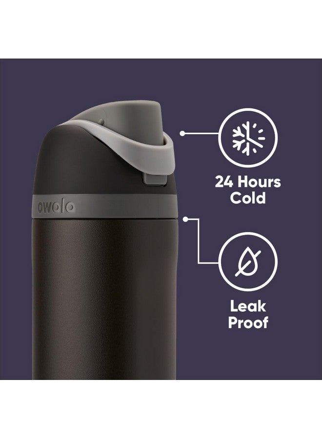 Owala Owala Marvel FreeSip Insulated Stainless Steel Water Bottle with Straw for Sports and Travel, BPA-Free Sports Water Bottle, 24 oz, Black Panther  - Image 4