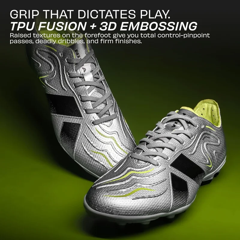 نيفيا Nivia Ashtang 3.0 Football Studs for Men - TPU Fusion with 3D Embossing Upper and Dual Color High Shear TPU Sole