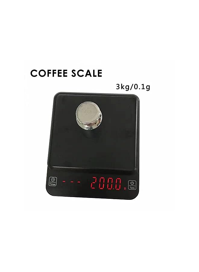 IAF coffee scale with timer,3kg/0.1g High Precision Small Multifunctional Digital Kitchen Food Scale，Automatic time counting，mini portable - Image 2
