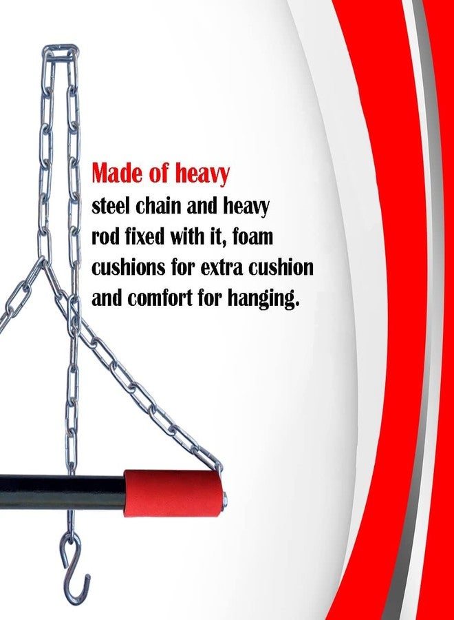 Steller Chin Up Bar, Steel Chin Up, Sangal Hanging Rod with Chain ChinUp Bar, Height Increaser and Pull Exercise with Heavy Duty Chain and Hook - Image 3