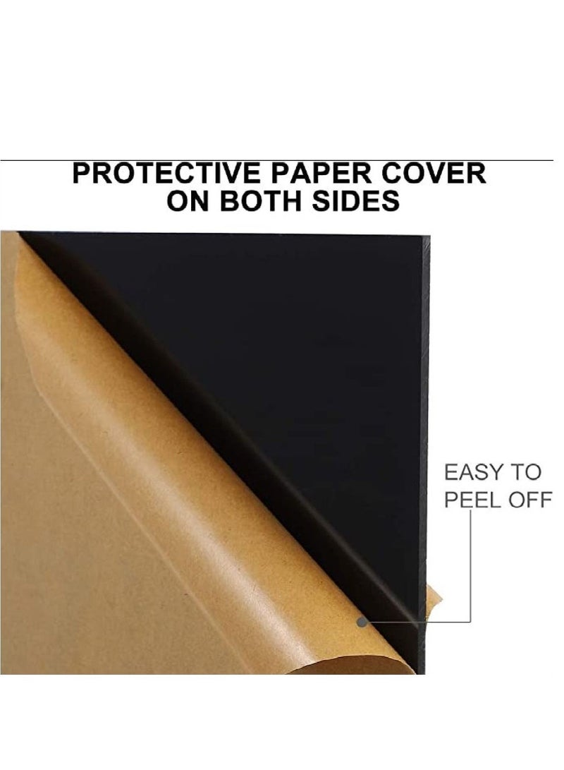 دلس لوح دي إل إس أسود أكريليك 2 مم 12 × 12 بوصة - Image 3