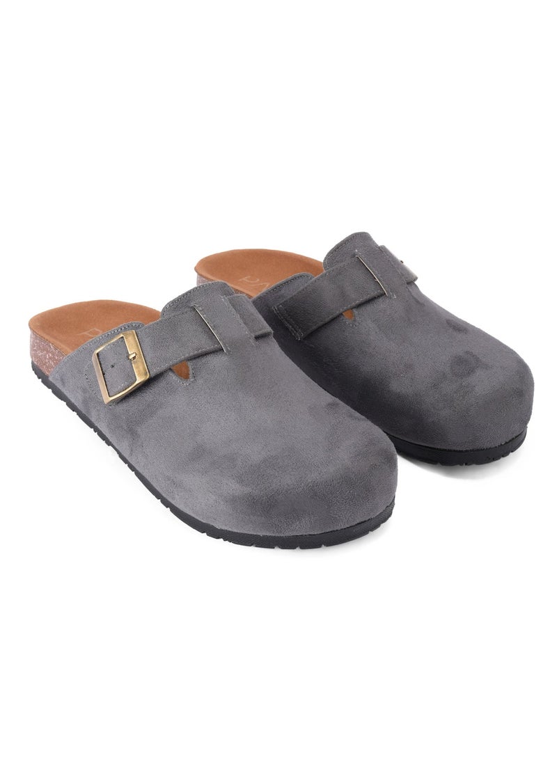 بافو Grey suede Mule - Image 1