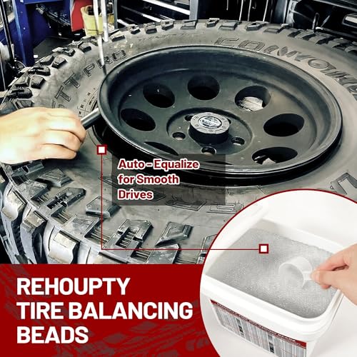 REHOUPTY Tempered Glass Tire Balancing Beads 13.2LBS (3KG*2 Bulk Tub), Tire Balance Beads for Truck Tires, Trailers, Off-Road Vehicles & RVs - Heavy-Duty Wheel Balance Solution with Scoop Included - Image 2