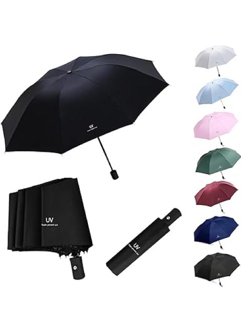 PLUS UV Foldable Umbrella for Winter Summer and Sun Protection with UPF 50+ Automatic Open/Close Function – For Rainy Day Summer