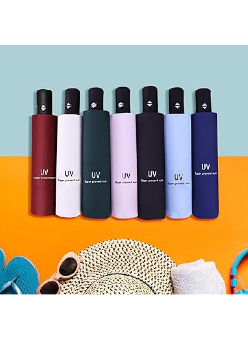 Generic - PLUS UV Foldable Umbrella for Winter Summer and Sun Protection with UPF 50+ Automatic Open/Close Function – For Rainy Day Summer - Image 1