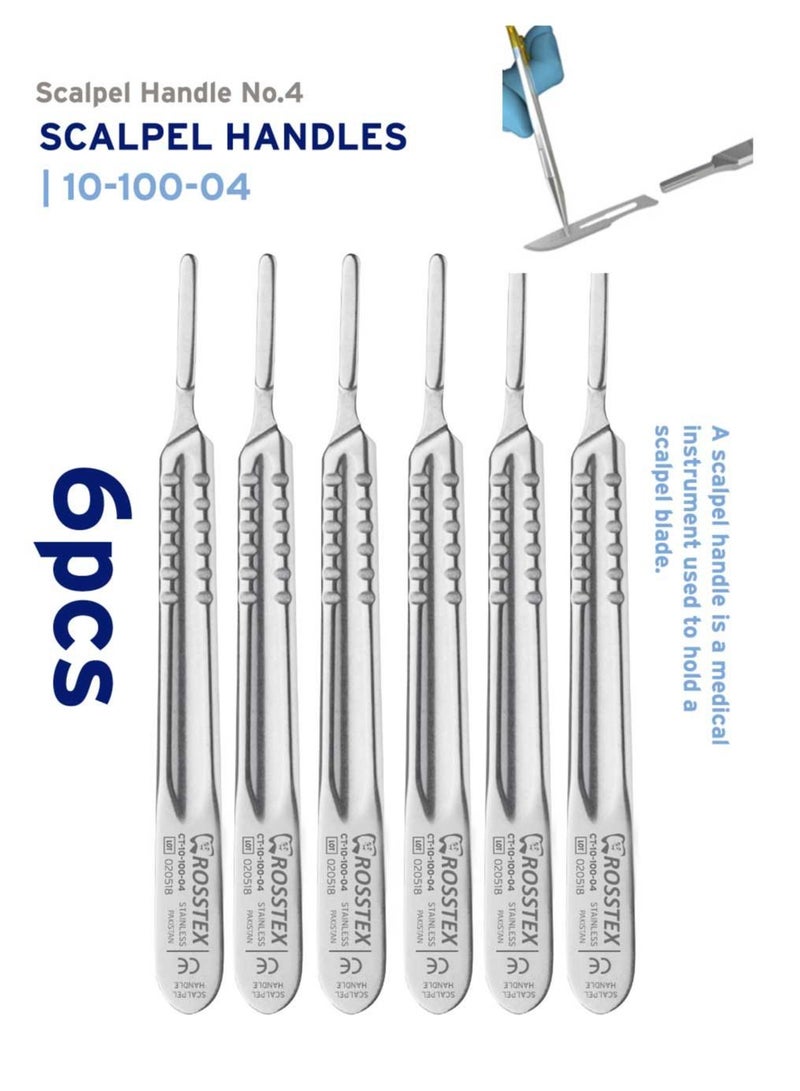 أدوات طب الأسنان مقبض مشرط رقم 4 6 قطع