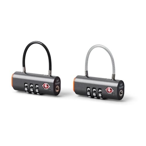 Bellroy Travel Lock Duo Set of 2 TSA Luggage Locks with Flexible Fit and Combination Function Graphite - Image 3