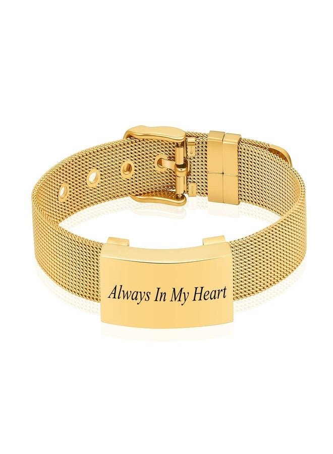 Hearbeingt Cremation Jewelry for Ashes Bracelet for Women Men Stainless Steel Square with Watch Band Cremation Urn Bracelet Memorial Keepsake Bangle Ash Holder - Image 1