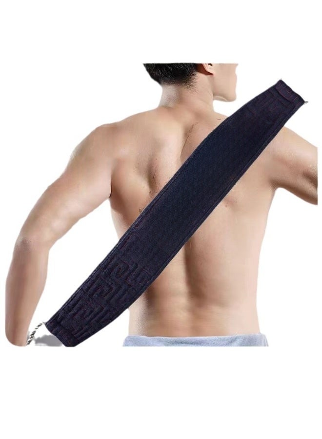 【 3D Vertical Pattern Exfoliating Shower Scrub 】 Ultra thick and wide scrub with reinforced pull tab | Deep cleansing body scrub to remove dead skin | Anti slip and durable exfoliating shower scrub - Image 2