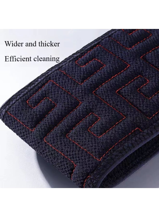 【 3D Vertical Pattern Exfoliating Shower Scrub 】 Ultra thick and wide scrub with reinforced pull tab | Deep cleansing body scrub to remove dead skin | Anti slip and durable exfoliating shower scrub - Image 3