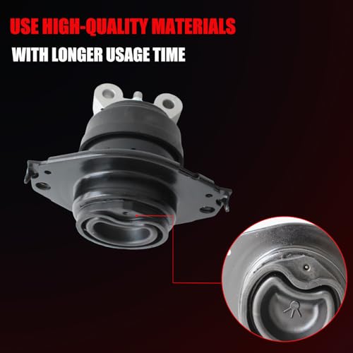 AUCERAMIC 3pcs Engine Motor & Transmission Mount Kit Fit for 2011-2022 Dodge Challenger Charger Chrysler 300 3.6L 5.7L Automatic Transmission Replace# A5522 A5388 3162 3262 5090140AG 52124671AE - Image 5