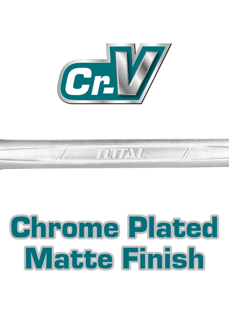 TOTAL 11mm Combination Spanner – Durable Chrome Vanadium Steel, Open & Ring End Wrench for Mechanical & DIY Use - Image 4