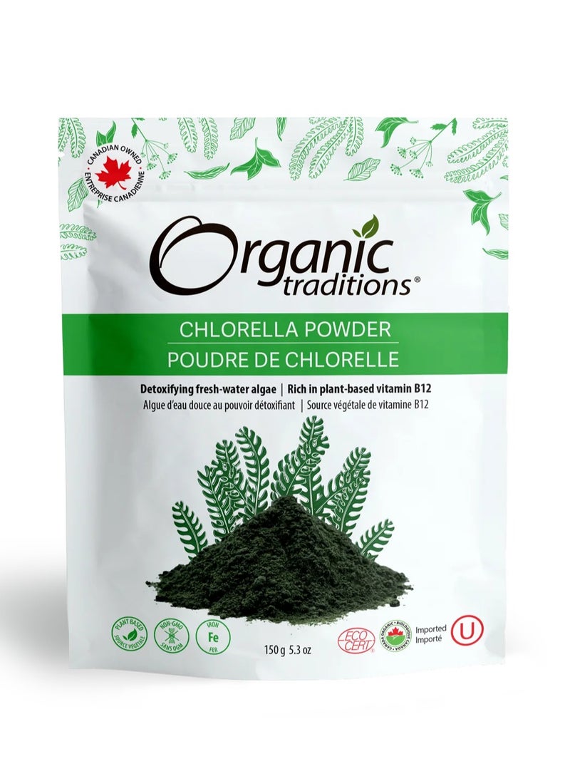 Organic Traditions - Chlorella Powder 150G : 01210 - Image 1