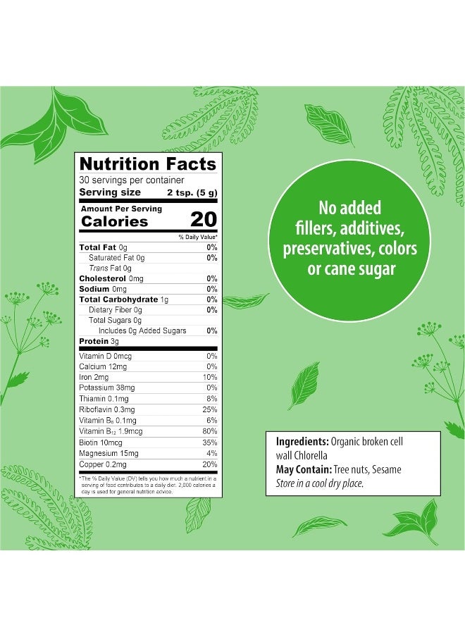 Organic Traditions - Chlorella Powder 150G : 01210 - Image 1