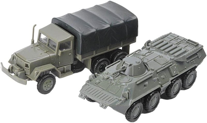 klarako 1/72 M35 Truck & -80 Armored Personnel Carrier Tank 4D Model Army Vehicles Playset - Image 3