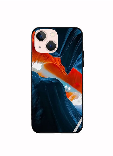 Protective Case Cover For Apple iPhone 14 Plus Layers Design Multicolour