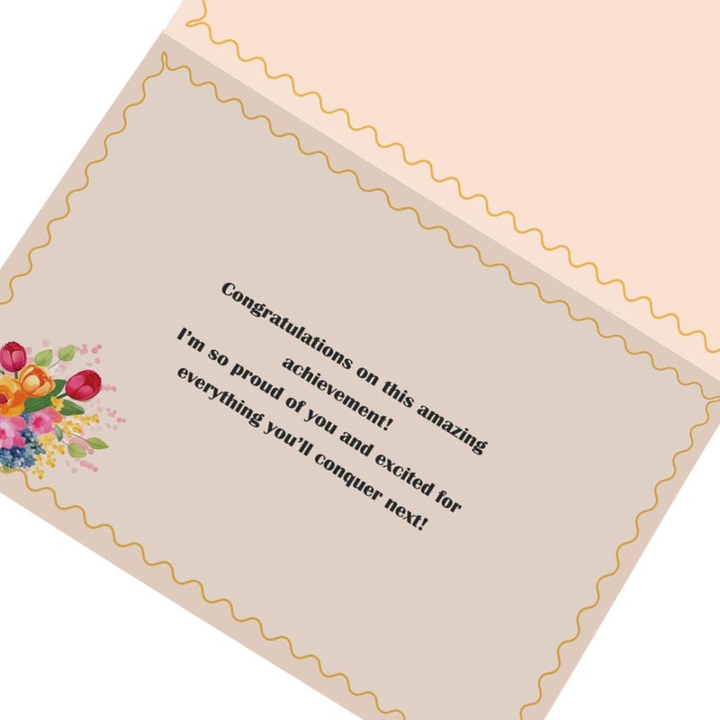 Party Propz Party Propz Congratulations Cards with Envelope - 1pc, Congratulations Greeting Card | Congrats Note Cards | Note card with envelope (Cardstock, Multicolor) - Image 4