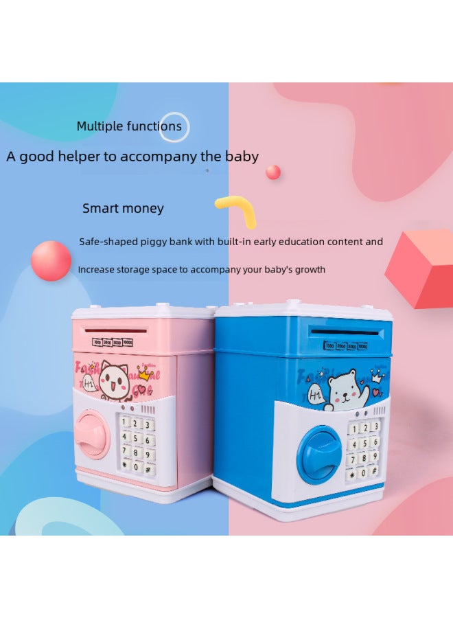 Special Cartoon Piggy Bank ATM Password Box Music Automatic Roll Money Children Creative 61 Gift-Color:821-3 Unicorn - Image 3