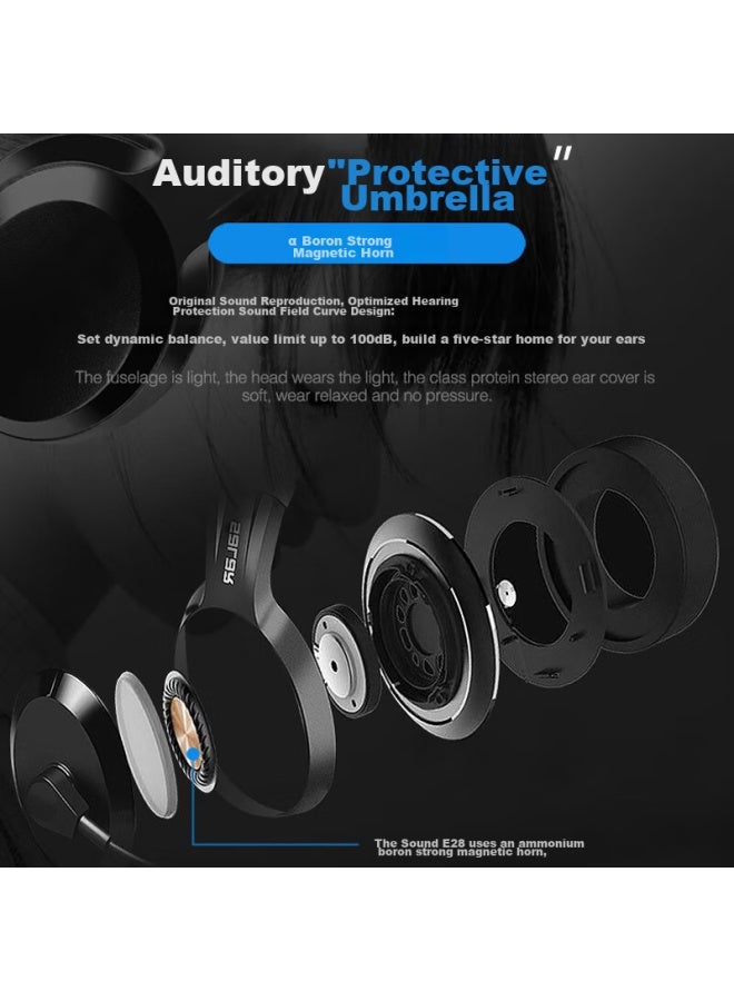 salar Shenglai E28 Headphones For School Entrance Exams, College Entrance Exams, English Listening And Speaking Tests, Human-machine Dialogue, Recording, Follow-along, Oral Practice, With Microphone And Usb Interface - Image 2