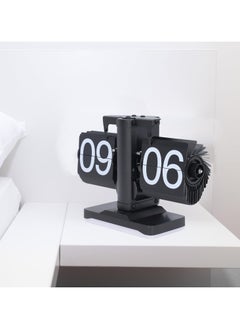 Fearlex Automatic Retro Flip Clock with Night light | Antique Mechanical Style Table Clock | Vintage Style Automatic Flip Desk Clock with Large Digital Number, Display for Office, Bedroom, Living Room and Home Decor  - Image 5