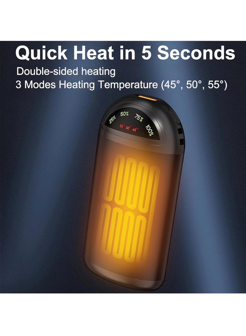 general Rechargeable Hand Warmers, 5000mAh Electric Hand Warmer with 3 Levels Heating, Pocket Heater, Self-Heating Heat Pack, Portable Winter Gadget for Travel and Outdoor Activities - Image 2