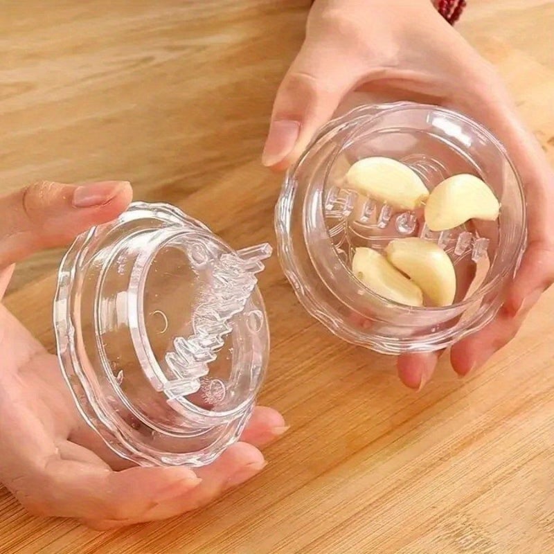 Blue Manual Portable Garlic Crusher Box Shaped Twisting Kitchen Tool For Crushing Garlic And Ginger Easy To Use And Clean No Electricity Required - Image 1