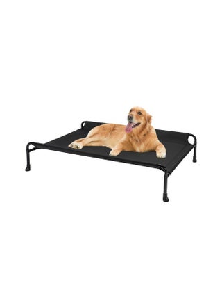 Cooling Elevated Dog Bed, Raised Dog Beds For Large Dogs, Outdoor Dog Bed With Guardrail, Upgraded NonSlip Feet, Breathable Teslin Mesh, Portable Camping Dog Cot, Large, Black, Cwc2404 - pzsku/Z6A07E2F25FD3E295D07DZ/45/_/1726221785/b0b6f94f-57f9-4ef0-8732-48d38b3242e4