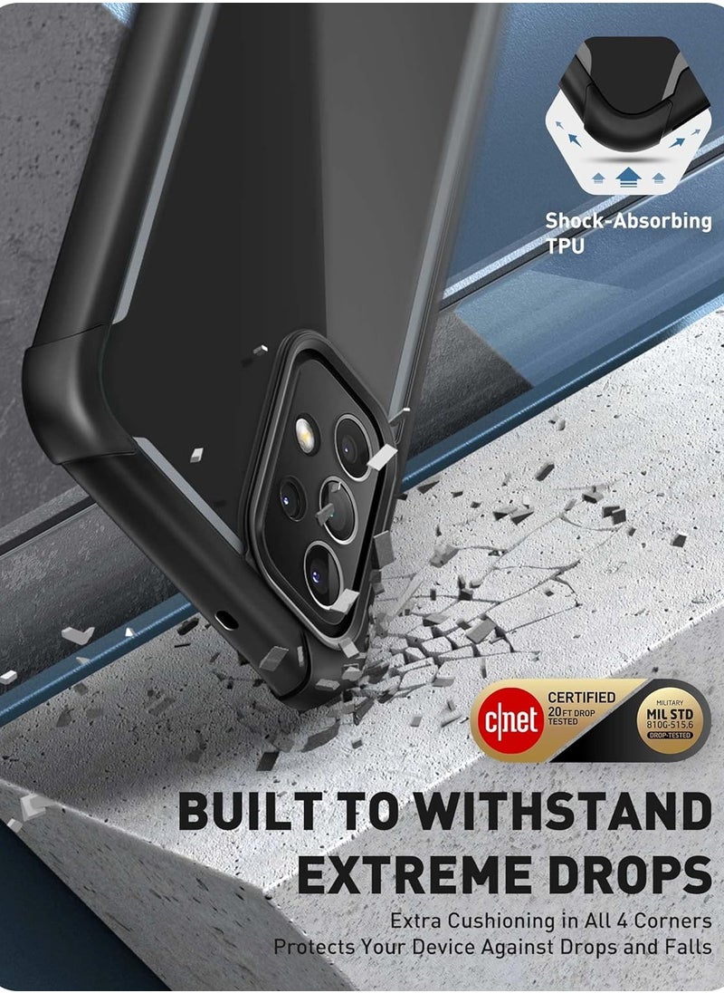 I-blason - AresLite Series Designed for Samsung Galaxy A33 5G Case Dual Layer Rugged Clear Bumper Case Black - Image 1