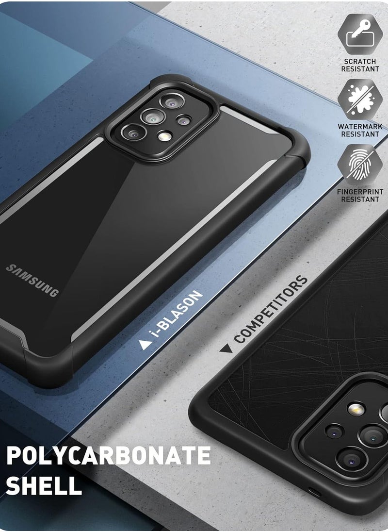 I-blason - AresLite Series Designed for Samsung Galaxy A33 5G Case Dual Layer Rugged Clear Bumper Case Black - Image 1