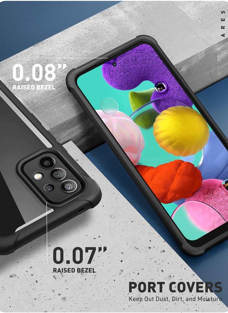 I-blason - AresLite Series Designed for Samsung Galaxy A33 5G Case Dual Layer Rugged Clear Bumper Case Black - Image 1