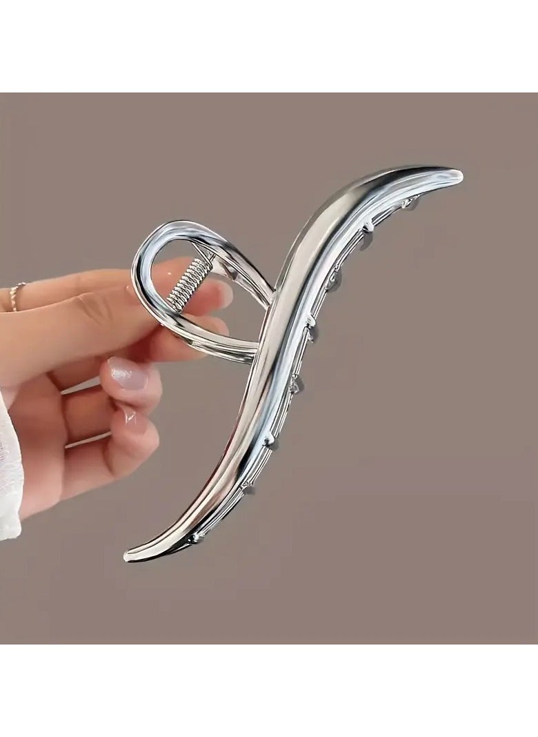 Goolsky Minimalist Claw Golden Belongs To The Cold Shark Fin Clip Back Of The Head Plate Hair Styling Tool  - Image 2