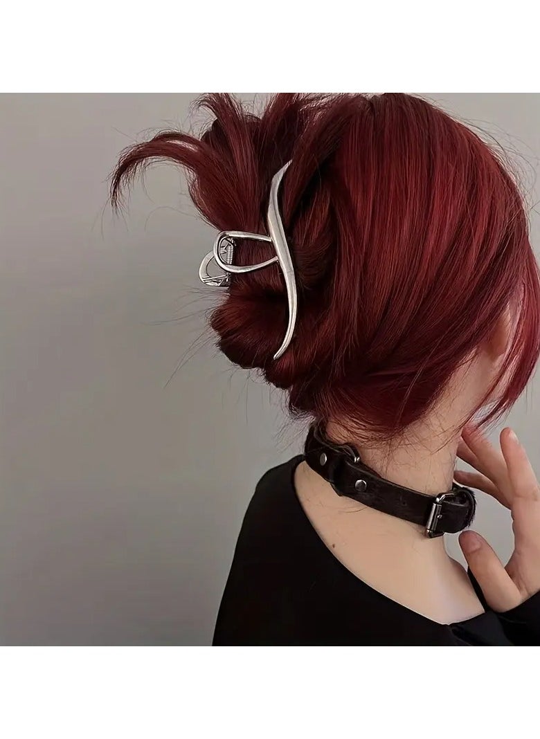 Goolsky Minimalist Claw Golden Belongs To The Cold Shark Fin Clip Back Of The Head Plate Hair Styling Tool  - Image 4