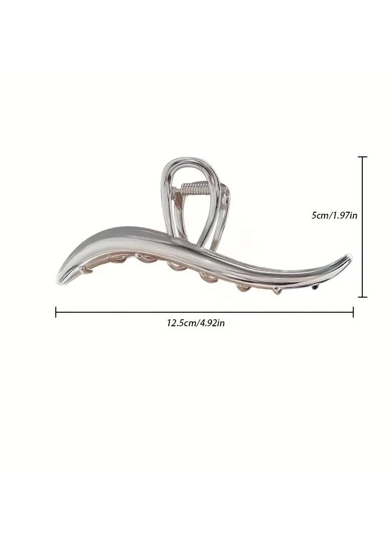 Goolsky Minimalist Claw Golden Belongs To The Cold Shark Fin Clip Back Of The Head Plate Hair Styling Tool  - Image 5