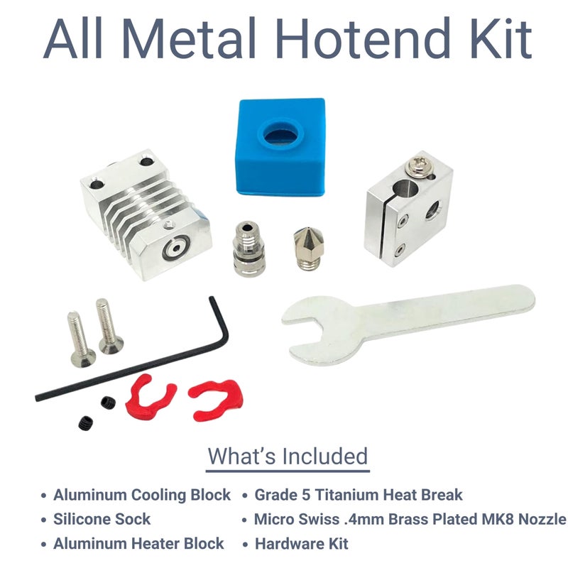 Micro-Swiss Microswiss All Metal Hotend Kit for Creality CR-10 / CR10 / CR10S / Ender 2 / Ender 3 Ender 5 Printers .4mm - Image 3