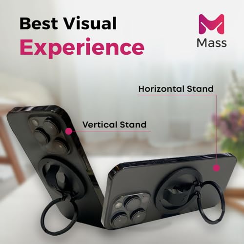 Mass Limber 2.0 Grip – Magnetic Phone Stand, Vertical & Horizontal Holder, Ergonomic Comfortable Grip, Slim Titanium Aluminum Design, Strong Magnetic Hold, Durable Build, Titanium by Mass - Image 4