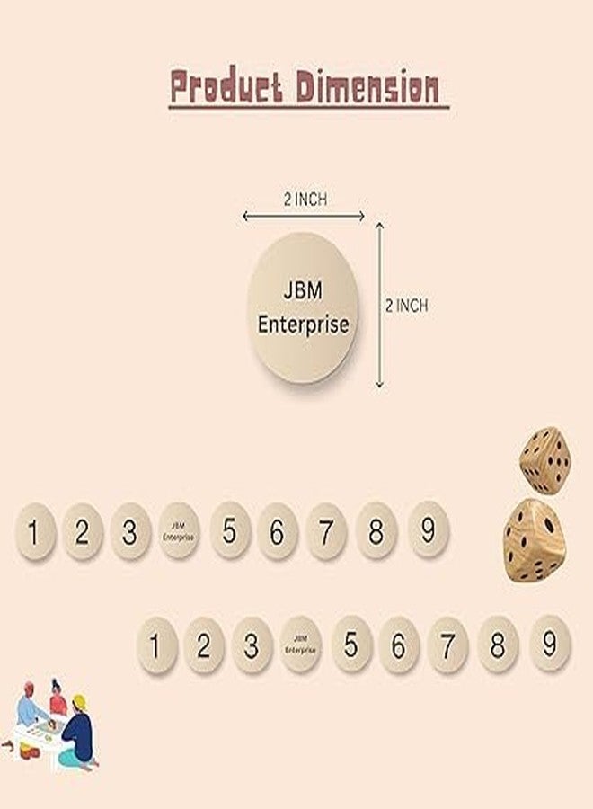 JBM ENTERPRISE Number Puzzle Game – Wooden Montessori Math Toy for Kids | Fun Learning with Dice for Number Recognition, Counting & Strategy Play - Image 2