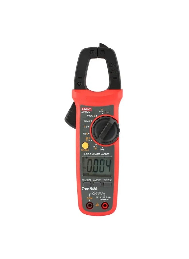 يوني تي جهاز قياس التيار الرقمي Uni-T UT 204+ AC/DC 600A مع قياس السعة والتردد ودرجة الحرارة وNCV - Image 2