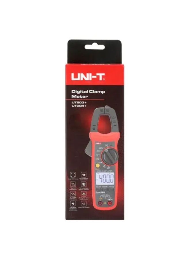 يوني تي جهاز قياس التيار الرقمي Uni-T UT 204+ AC/DC 600A مع قياس السعة والتردد ودرجة الحرارة وNCV - Image 1