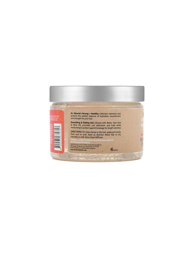 Dr. Miracle's Strong & Healthy Nourishing & Styling Gel. Contains Aloe Vera And Olive Oil To Moisturize Hair And Reduce Irritation.  - Image 4
