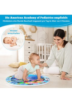MUMS PLANET 100 CM Tummy Time Water Baby Play Mat (100 * 100 CM),Baby Toys For Newborn, Extra Large Multi-Stage Activity Center Baby Toys & Sensory Toys, Baby Toys for new born , Inflatable Playmat Visual Stimulation Gift For Baby, Kids Toys To 5 Years  - Image 5